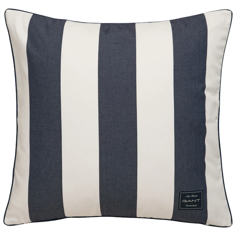Yacht Stripe Kudde 50x50 cm, Marine
