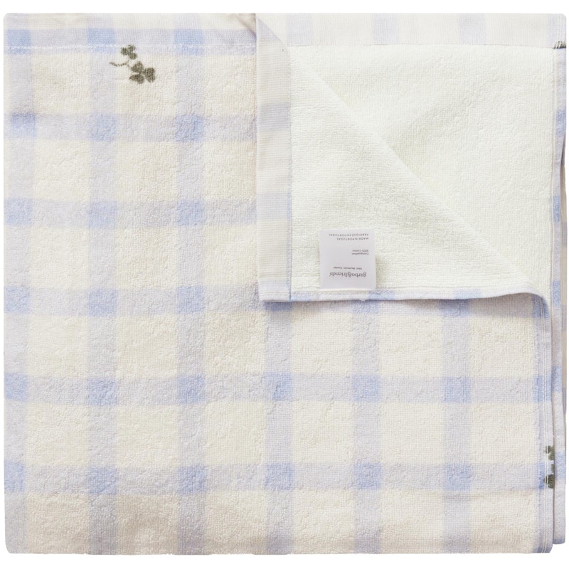 Gingham Sorrel Blue Badlakan, 100x150 cm