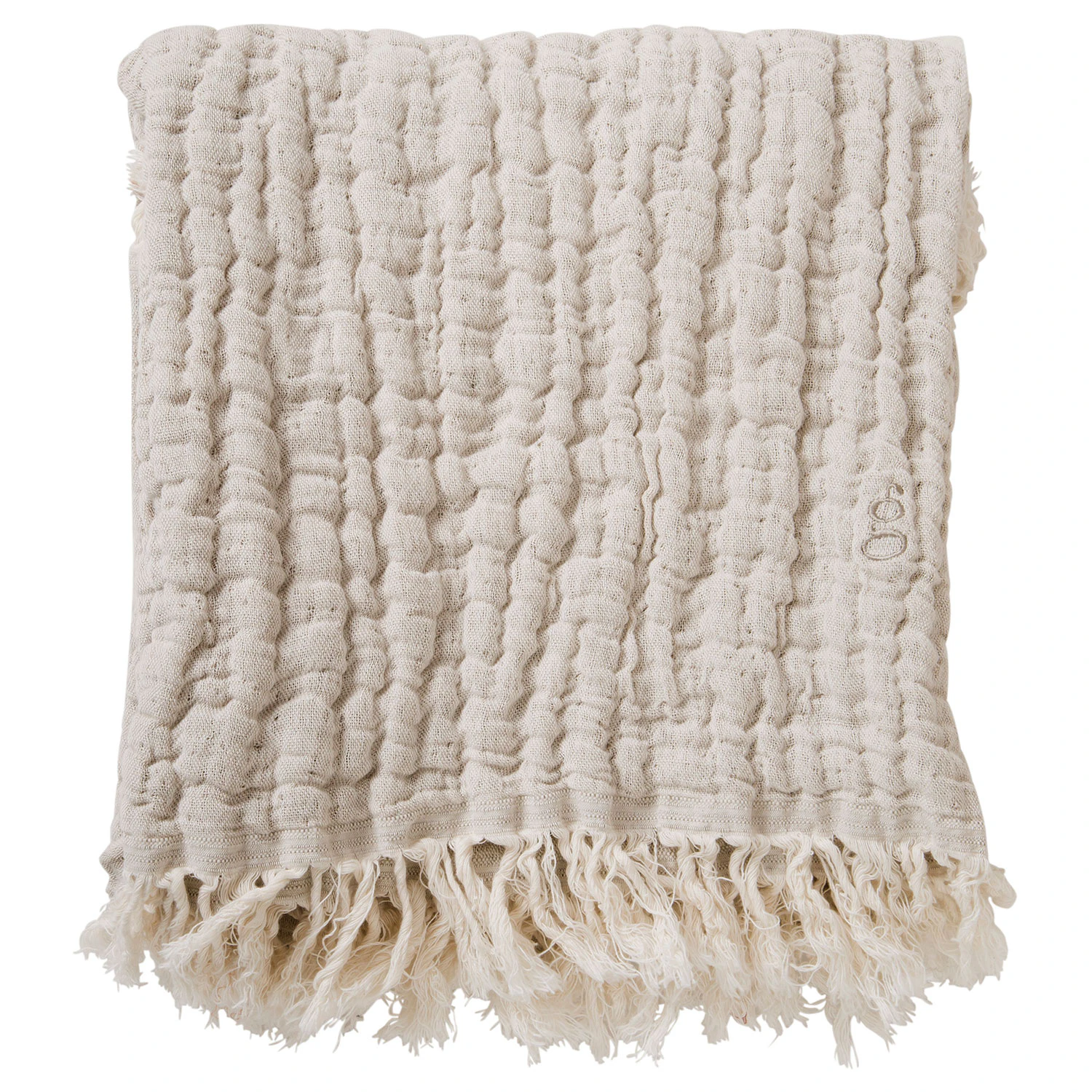 Garbo & Friends Mellow Lin Filt 110x110 Cm - Barnfiltar Bomull Beige