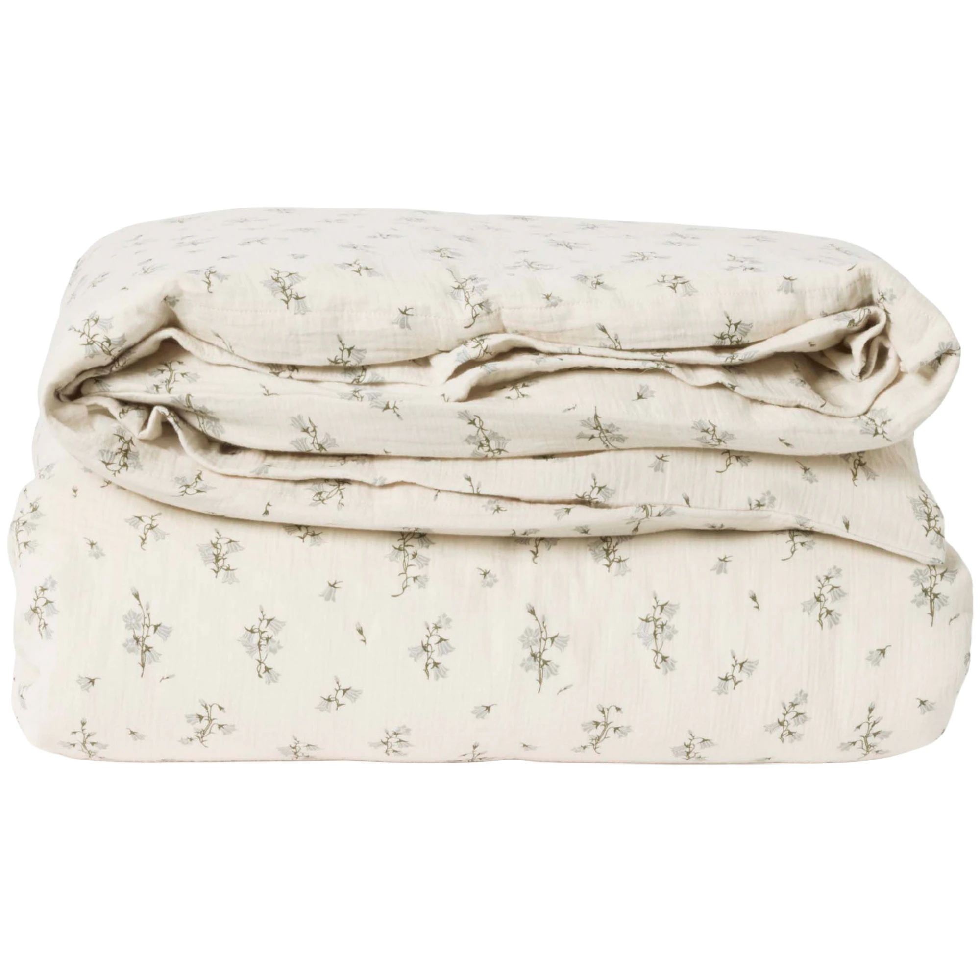 Garbo & Friends Bluebell Muslin Påslakan Enkel 150x210 Cm - Påslakan Ekologisk Bomull Beige