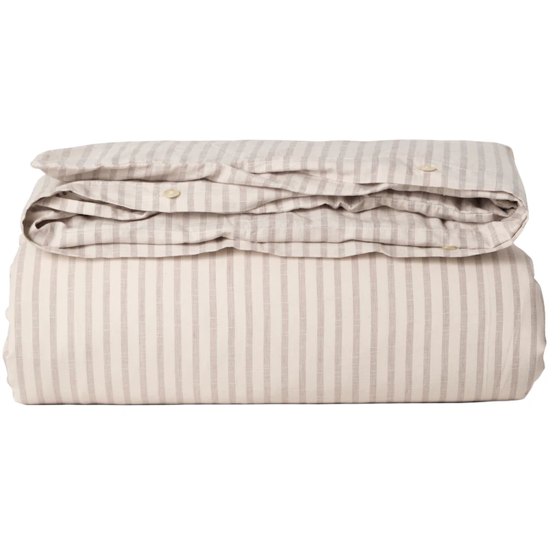 Stripe Mauve Påslakan, 210x150 cm