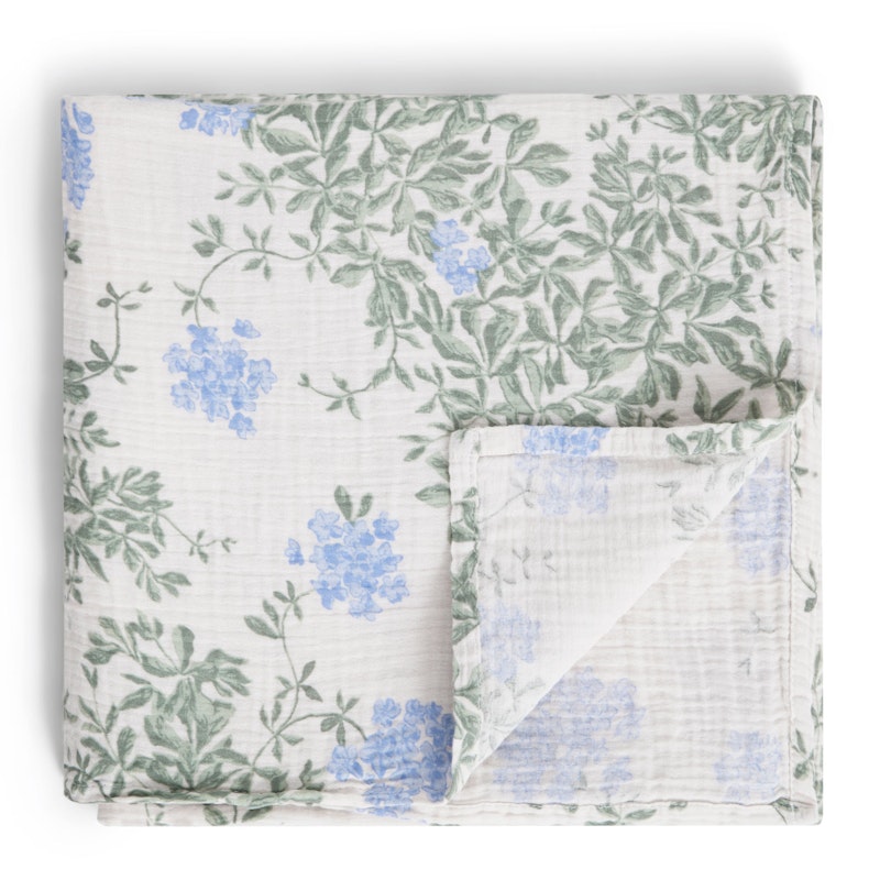 Plumbago Babyfilt Muslin, 110x110 cm