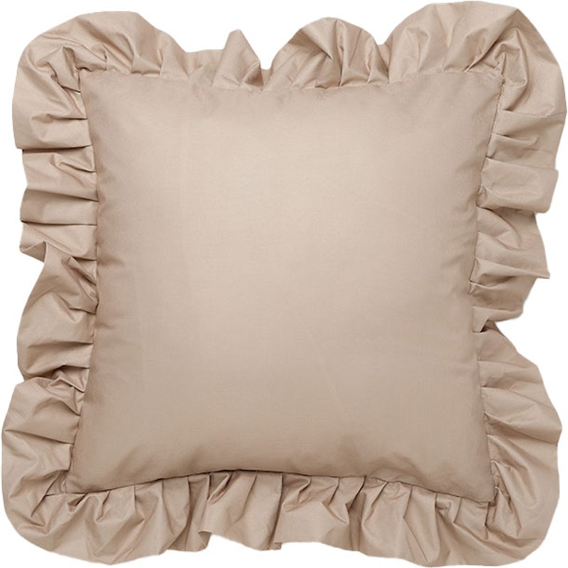 Kudde Med Volang Utomhus 61x61 cm, Beige