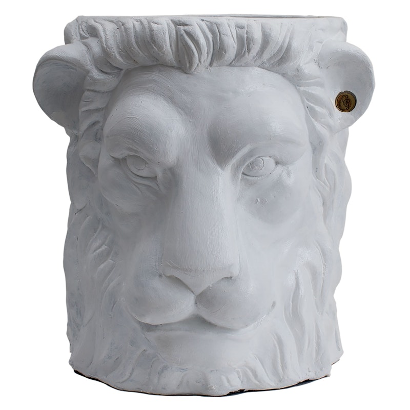 Lion Pot Kruka L, Vit