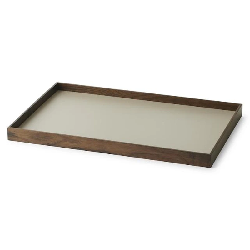 Frame Bricka Medium Rökt Ek/Grå