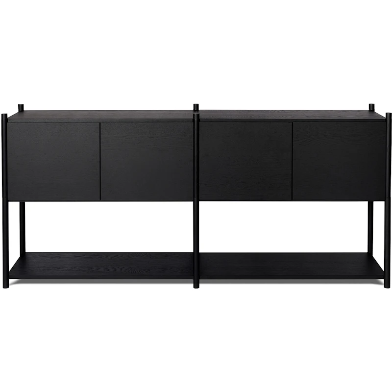 Sceene H Bokhylla, Gjord av svart ek, Svart