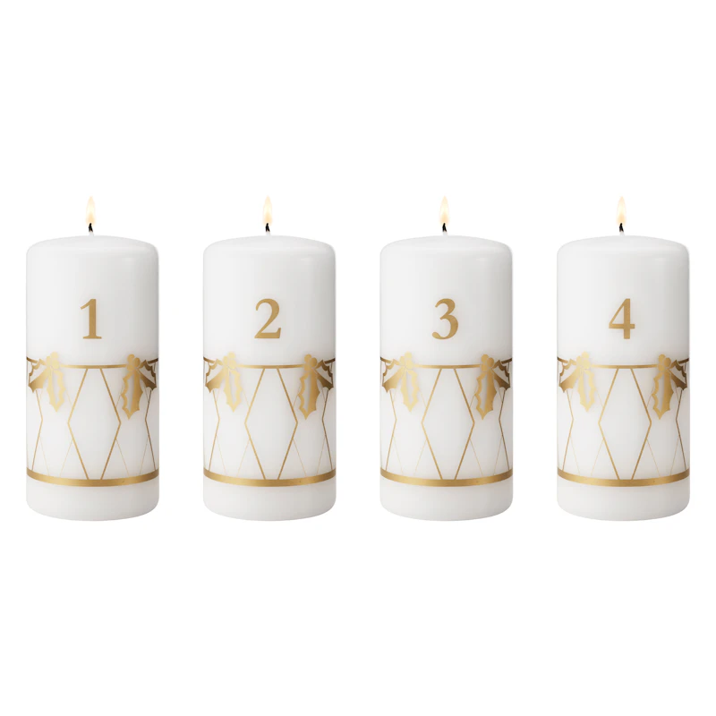 2026 Adventsljus 4-pack, Guld