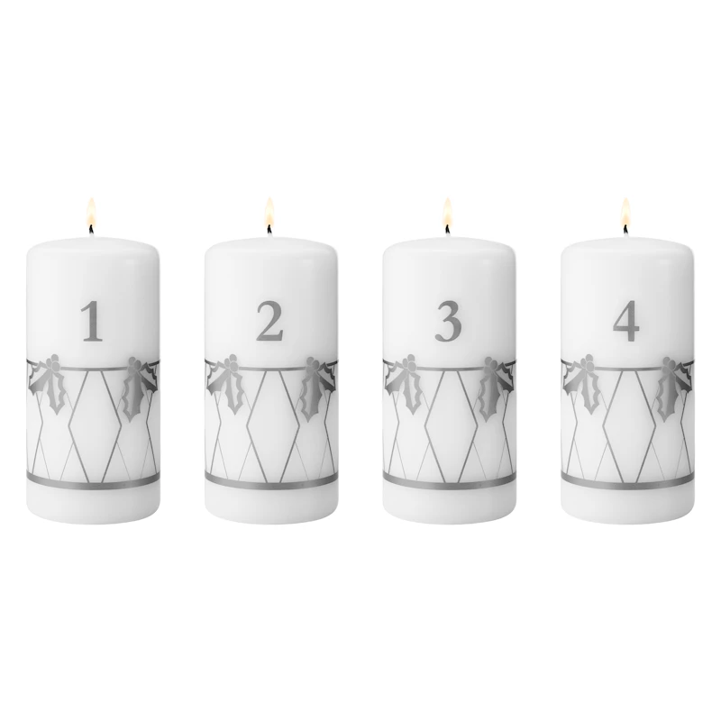2026 Adventsljus 4-pack, Silver