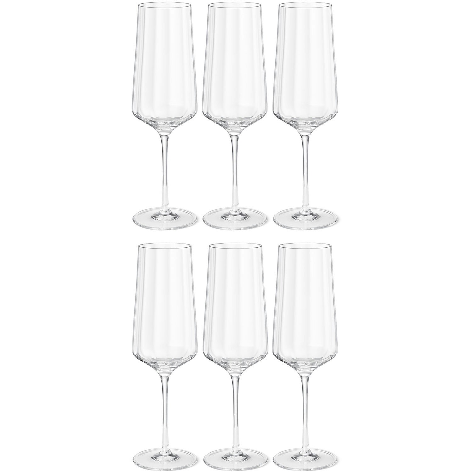 Georg Jensen Bernadotte Champagneglas 27 Cl 6-pack - Champagneglas Kristallglas Klar