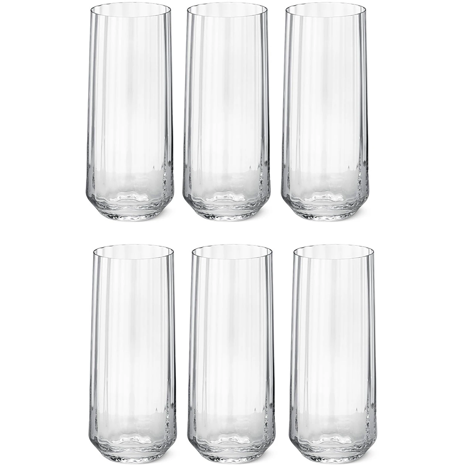 Georg Jensen Bernadotte Highballglas 45 Cl 6-pack - Highballglas & Longdrinkglas Kristallglas Klar