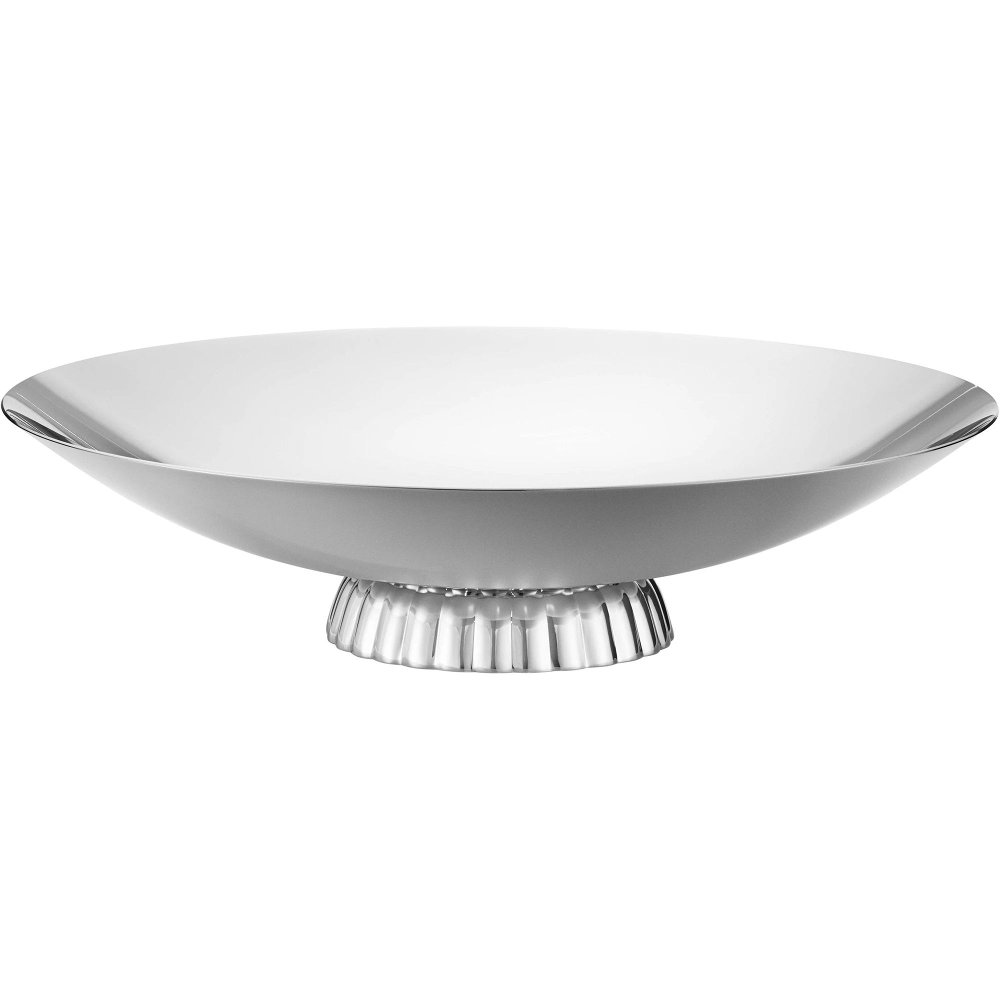 Georg Jensen Bernadotte Låg Skål Ø34 Cm - Serveringsskålar Rostfritt Stål