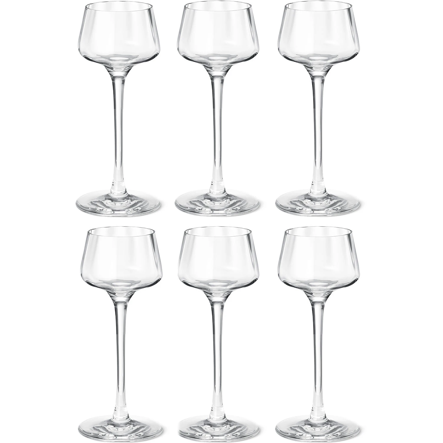 Georg Jensen Bernadotte Snapsglas 4 Cl 6-pack - Snapsglas & Avecglas Kristallglas Klar