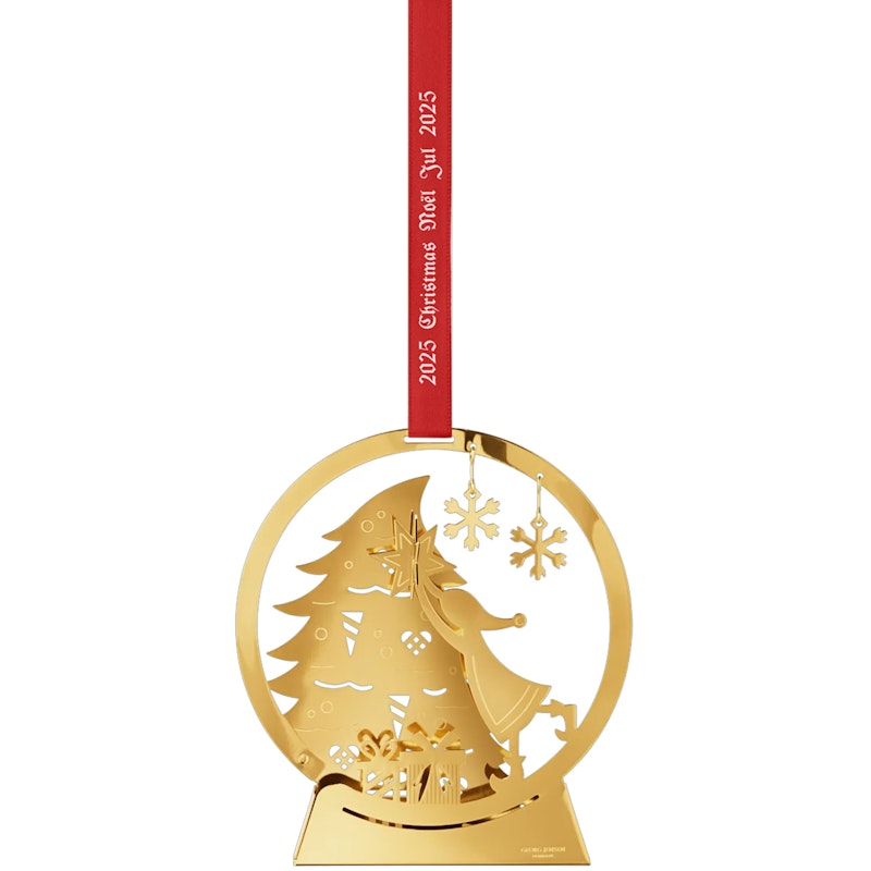 2025 Julmobil Snöglob, Guldpläterad