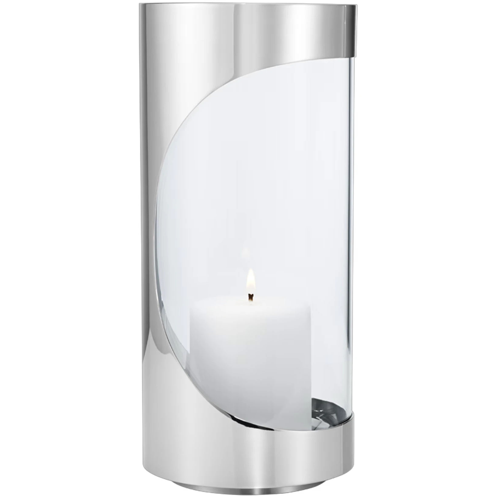 Georg Jensen Chrome V&auml;rmeljush&aring;llare 28 Cm - Ljusstakar Glas Rostfritt St&aring;l