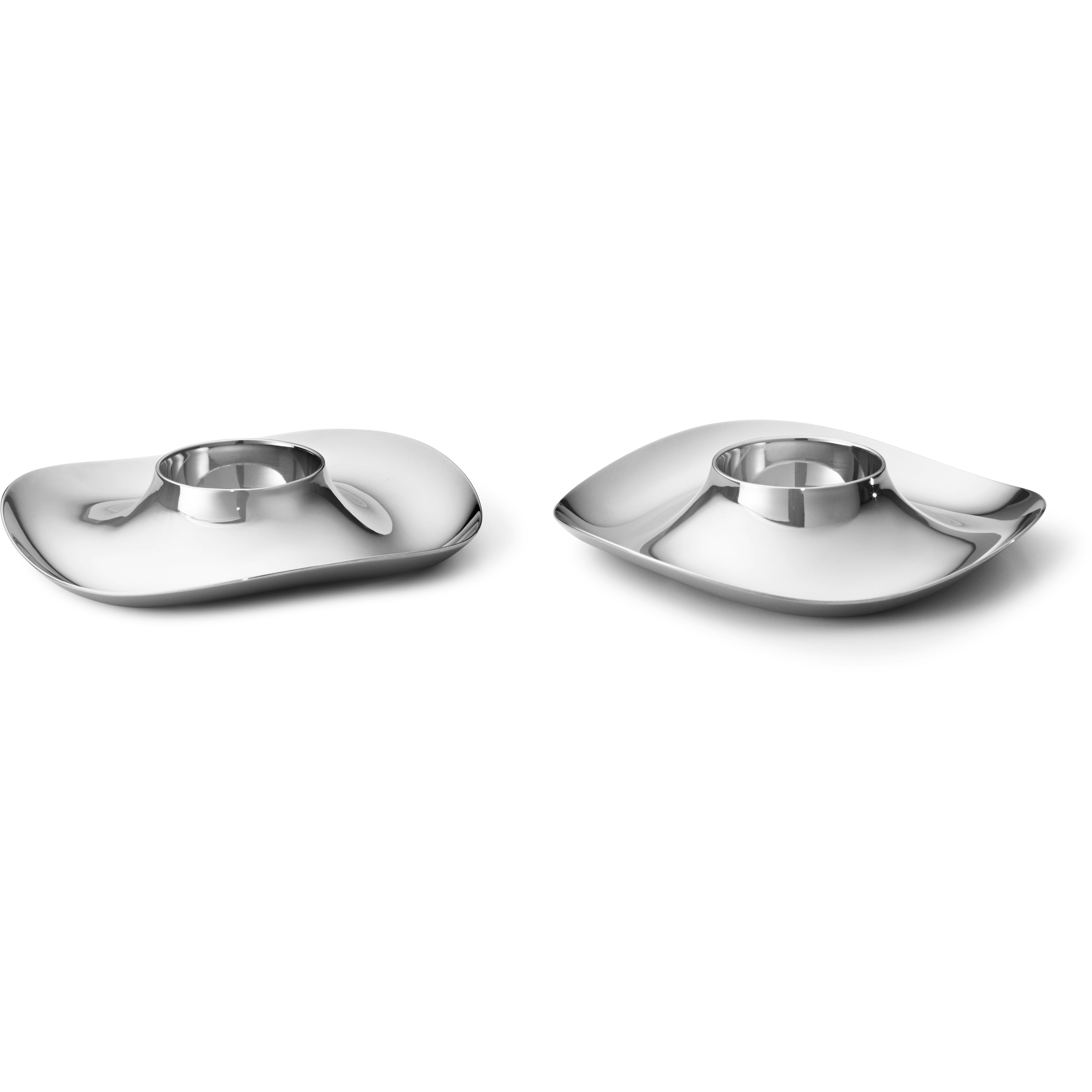 Georg Jensen Cobra &Auml;ggkoppar 2-pack - &Auml;ggkoppar Rostfritt St&aring;l