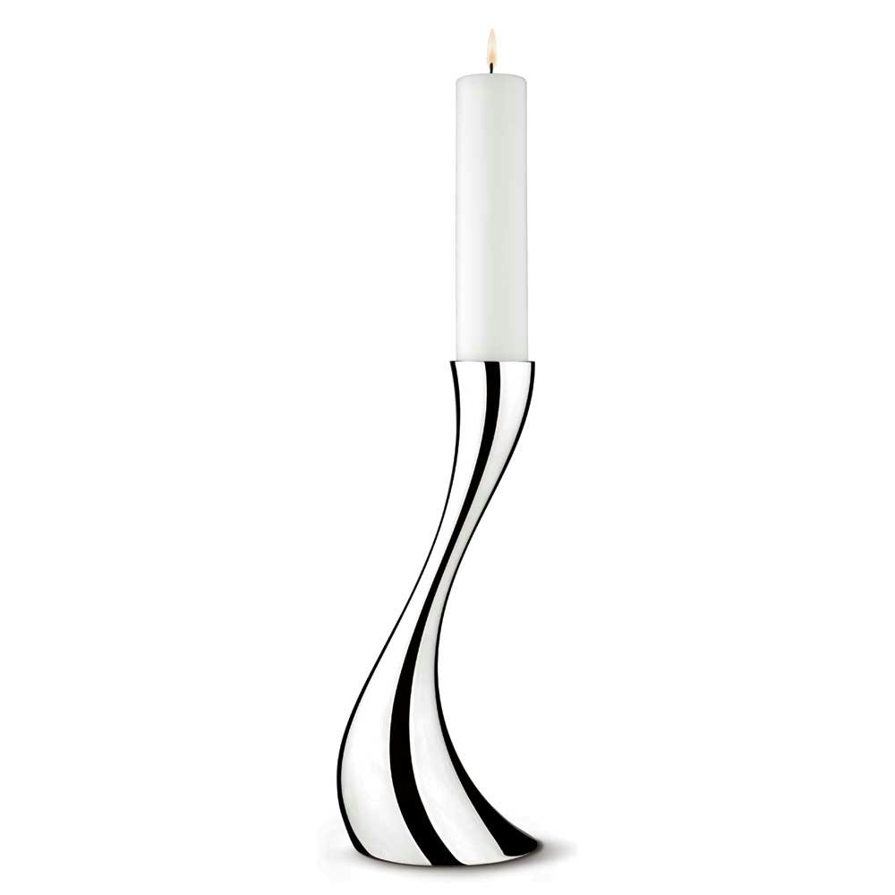 Georg Jensen Cobra Golvljusstake Small 40 Cm - Ljusstakar Rostfritt Stål