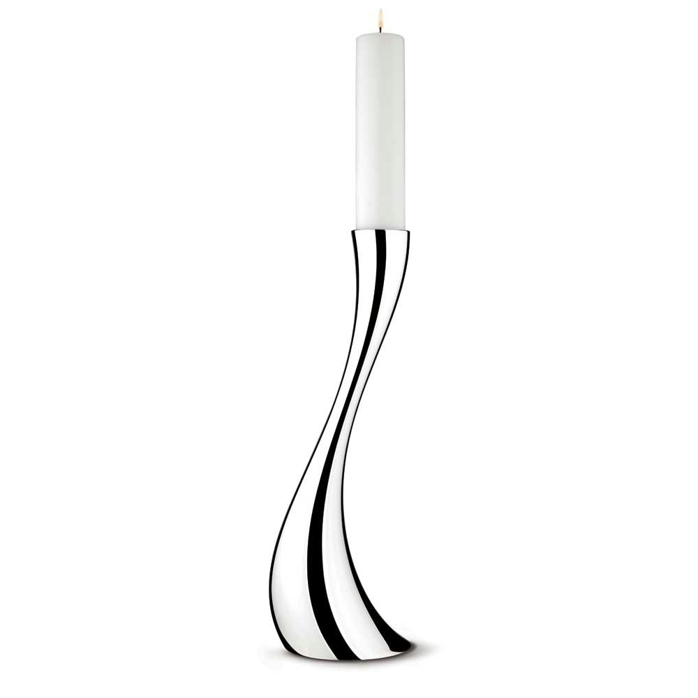 Georg Jensen Cobra Golvljusstake Medium 50 Cm - Ljusstakar Rostfritt Stål