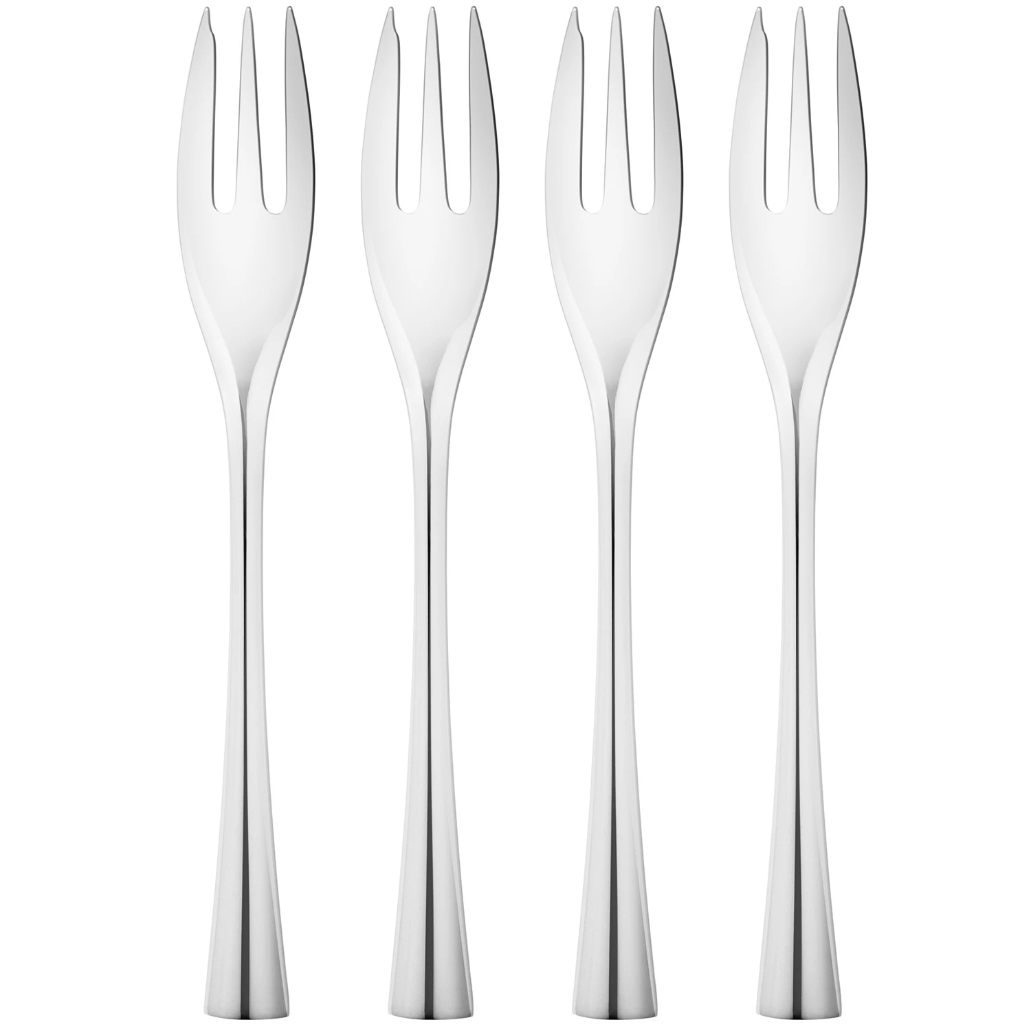 georg jensen cobra tårtgaffel 4-pack - rostfritt stål