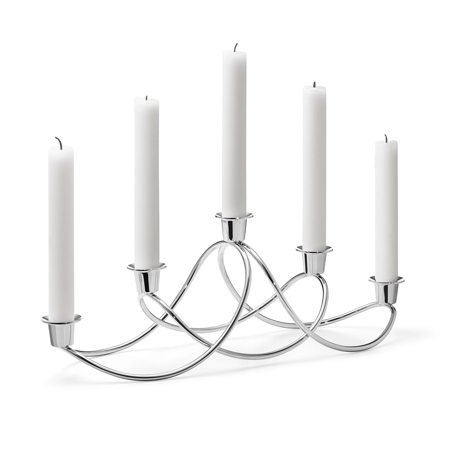 Georg Jensen Harmony Ljusstake Silver - Ljusstakar Rostfritt St&aring;l