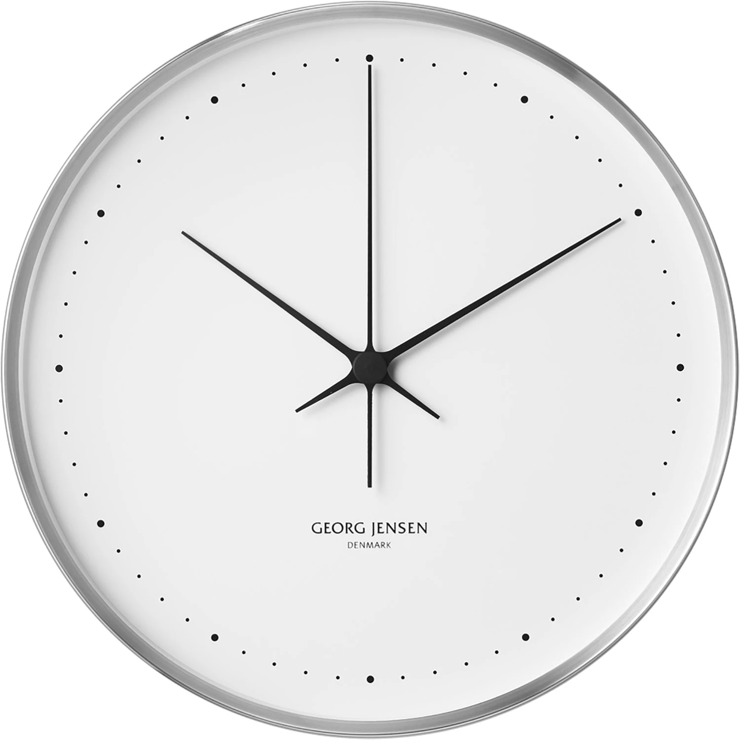 Georg Jensen Koppel Väggklocka 40 Cm - Väggklockor Glas Rostfritt Stål