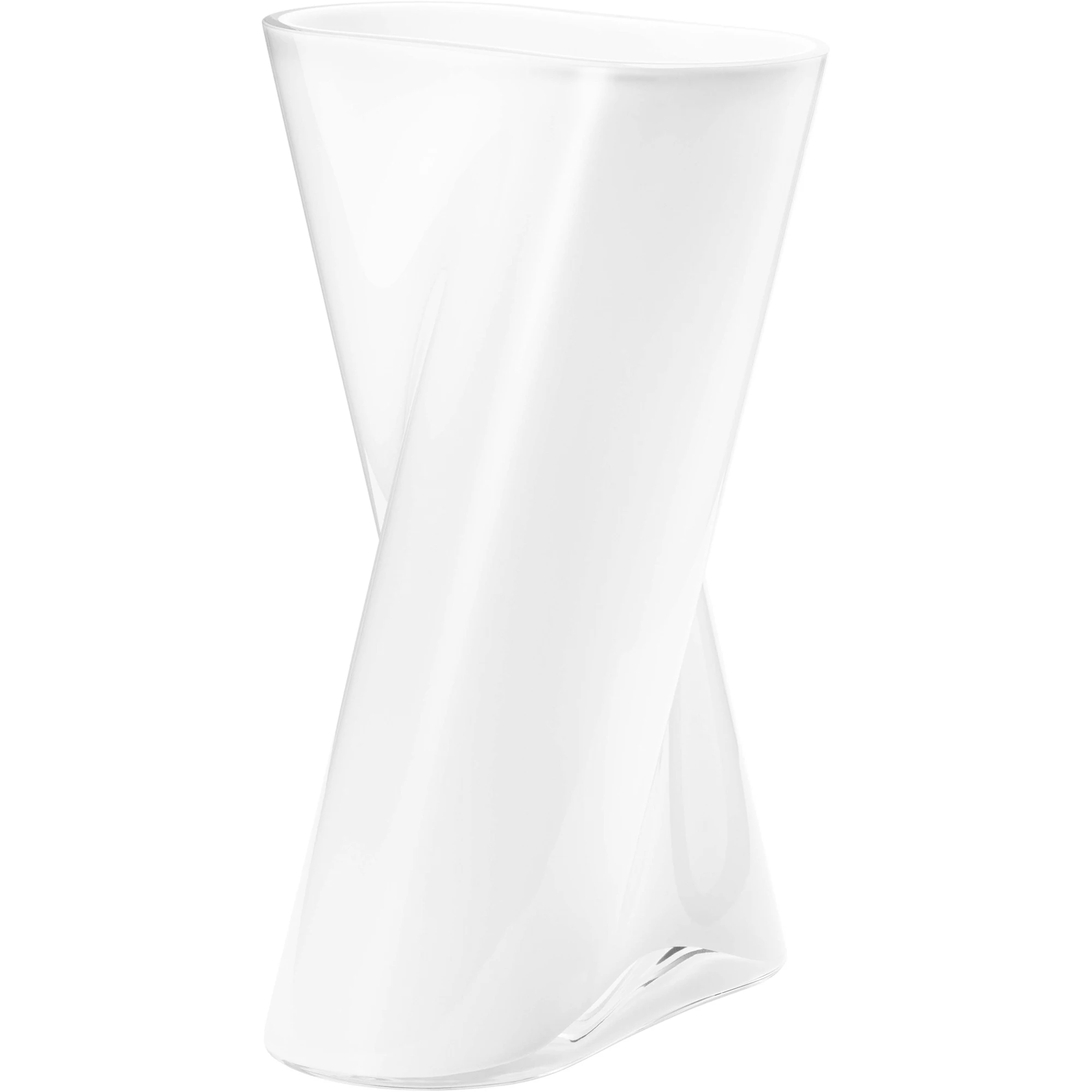 Georg Jensen Lituus Vas 24 Cm Opal - Vaser Opalglas Vit