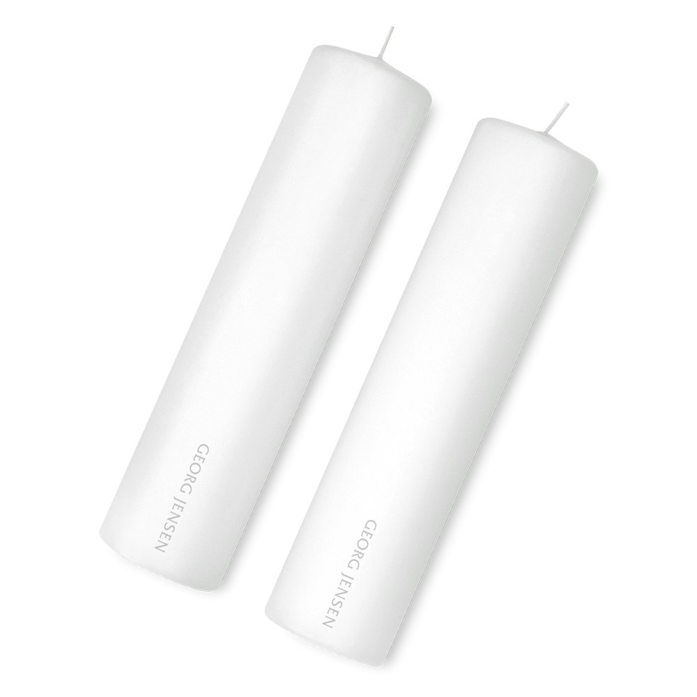 Georg Jensen Ljus Till Cobra Ljusstake 2-pack - Tillbehör ljusstakar & ljuslyktor Paraffin Vit