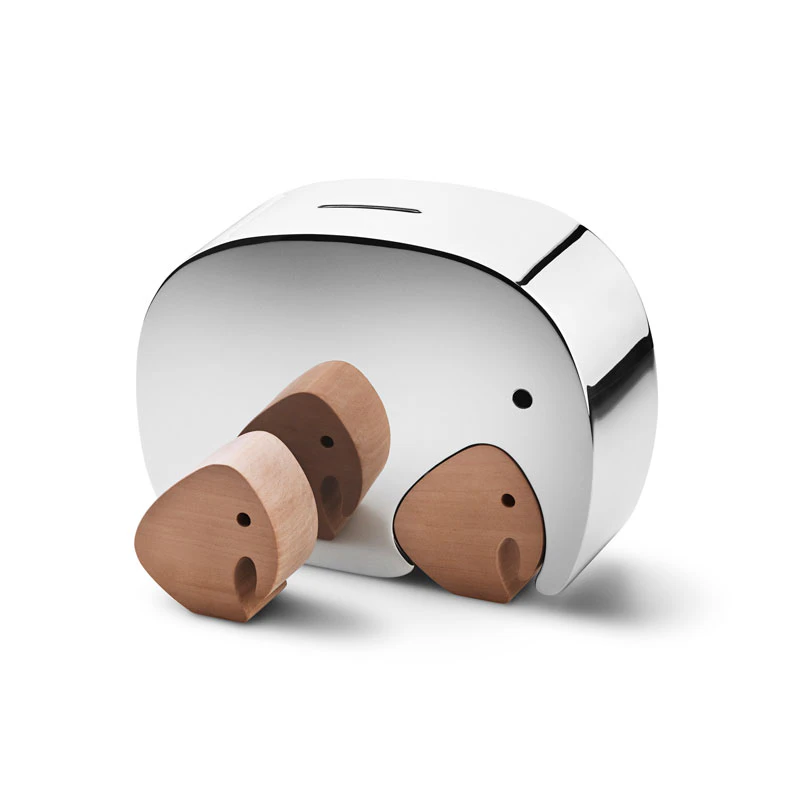 Moneyphant Sparbössa Med Tvillingar