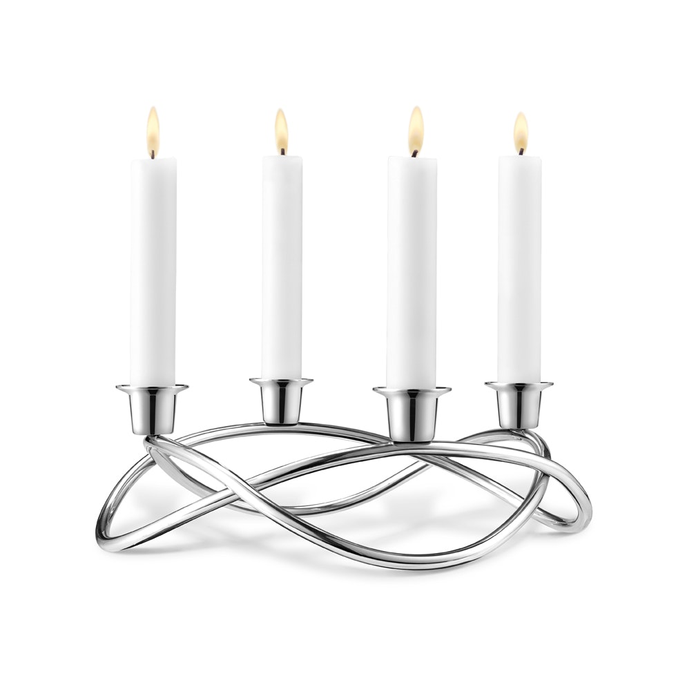 Georg Jensen Season Ljusstake Advent Crown - Kalenderljus & Ljusstakar Rostfritt Stål