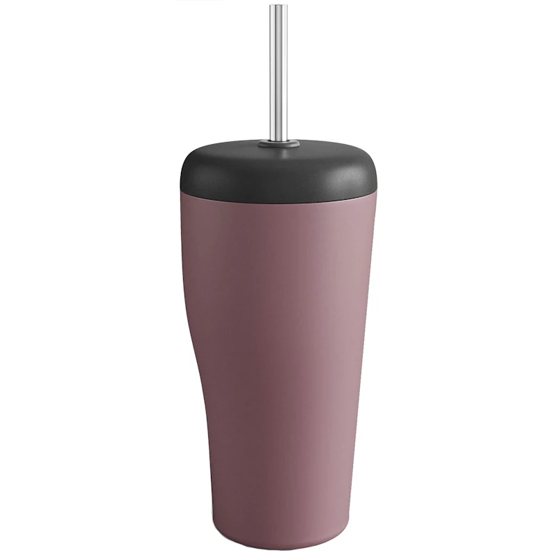 SKY Travle Mugg Med Sugrör, Rose
