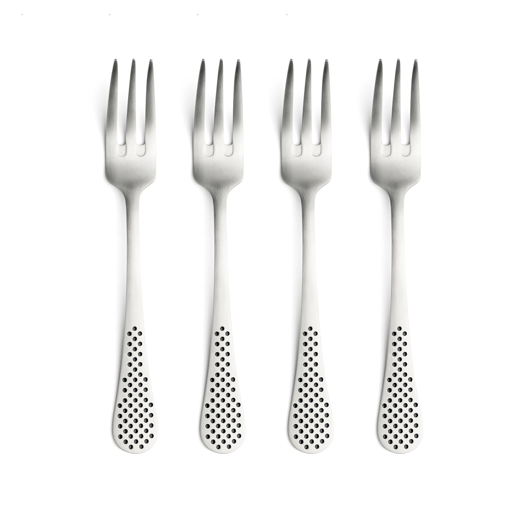 Global Gaffel 4-pack - Rostfritt St&aring;l Silver