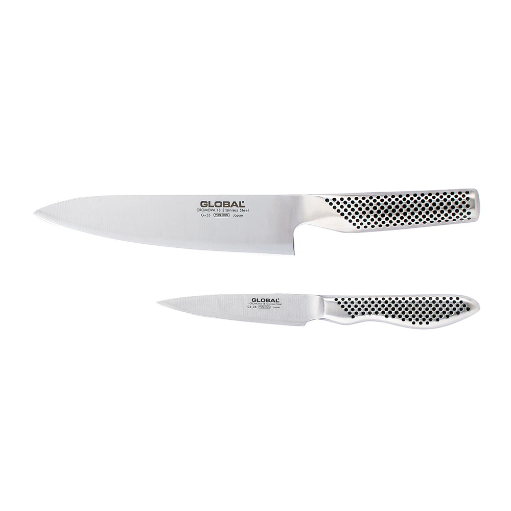 Global Knivset 2 Delar - G55 Gs38 - Knivset Rostfritt St&aring;l