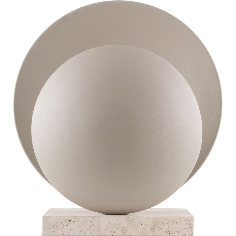 Orbit Bordslampa, Beige / Travertin