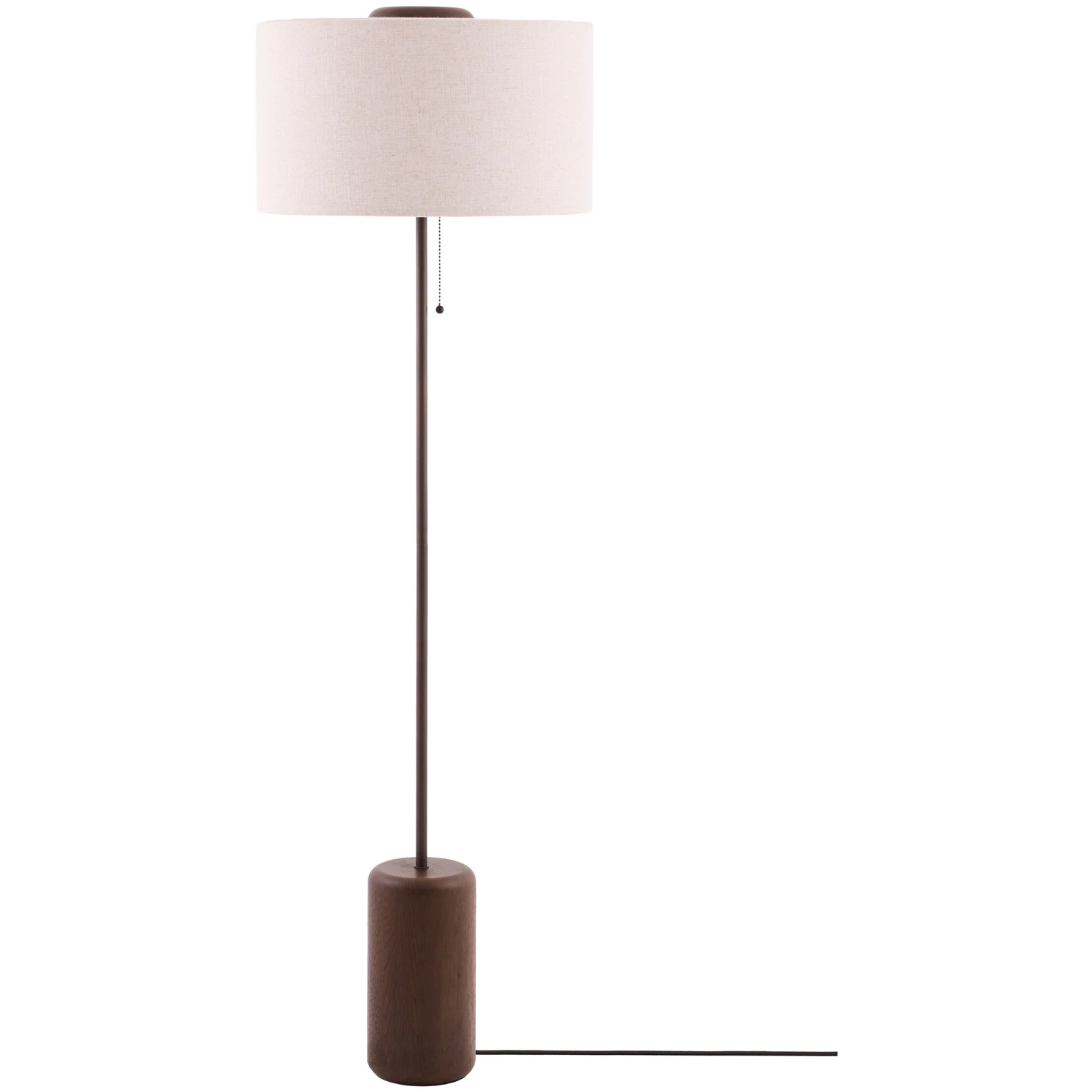Globen Lighting Bosco Golvlampa M&ouml;rkbetsad / - Golvlampor Ek Beige