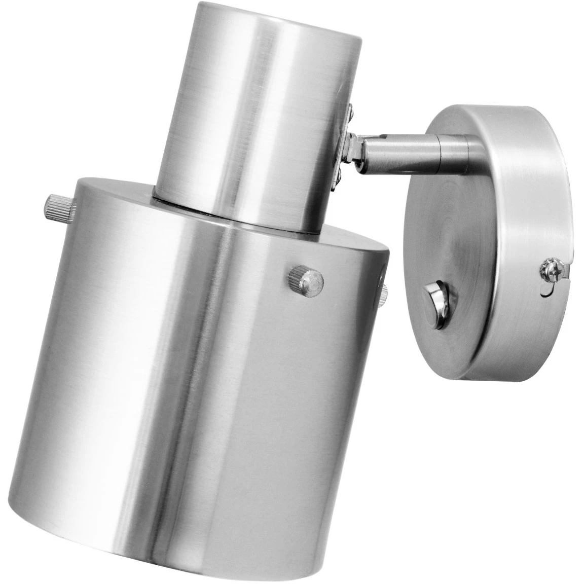 Globen Lighting Clark 1 V&auml;gglampa - V&auml;gglampor Metall Borstat St&aring;l