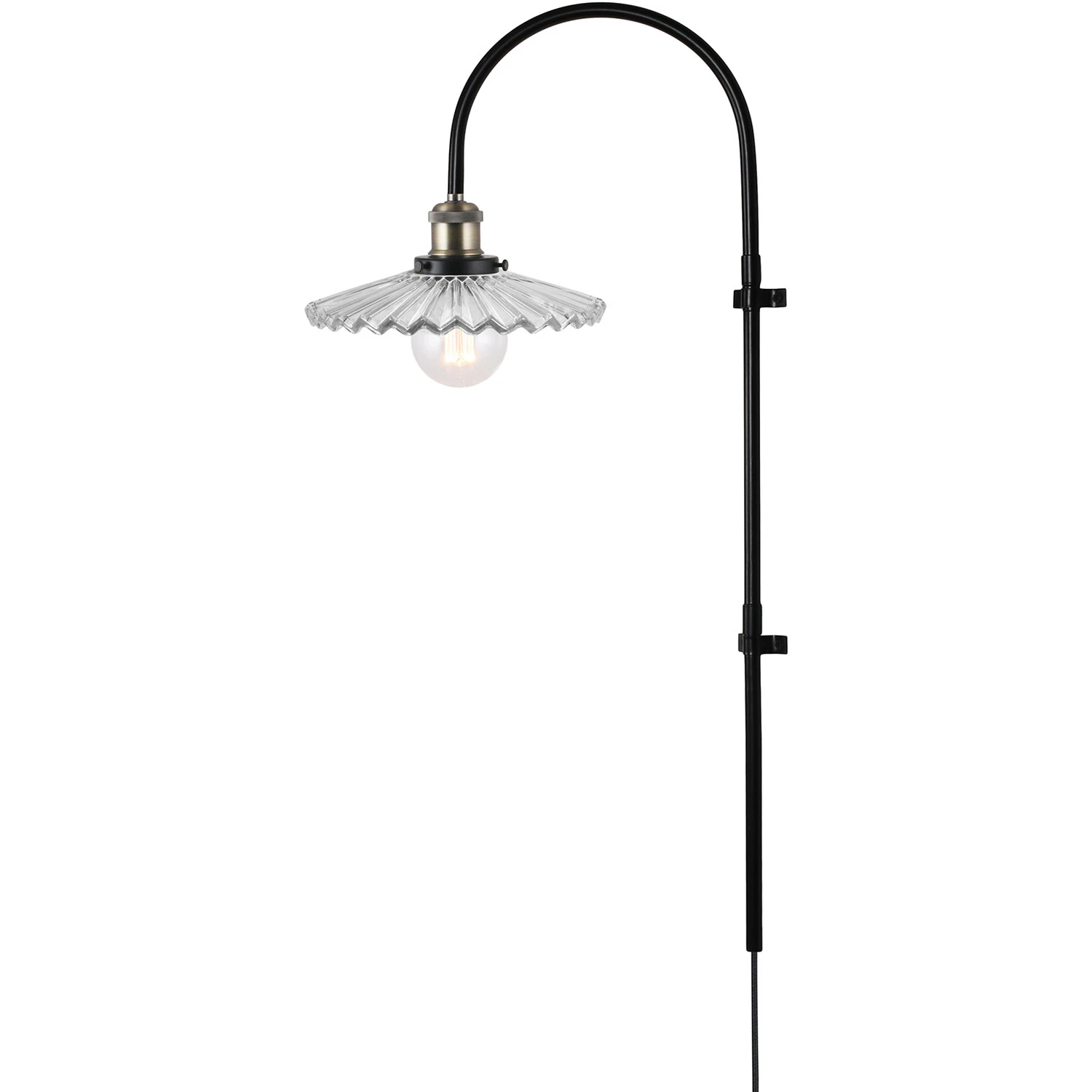Globen Lighting Cobbler 75 V&auml;gglampa - V&auml;gglampor Glas Klar