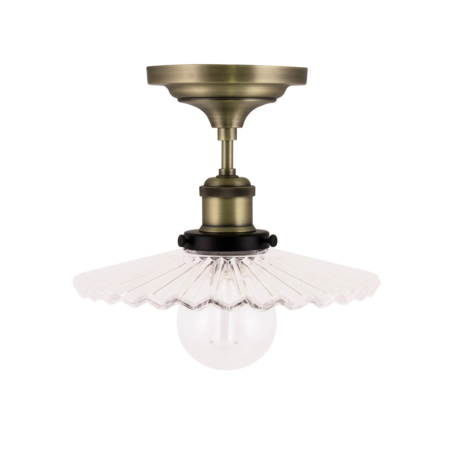 Globen Lighting Cobbler 25 Plafond /ant. M&auml;ssing - Plafonder Glas Klar