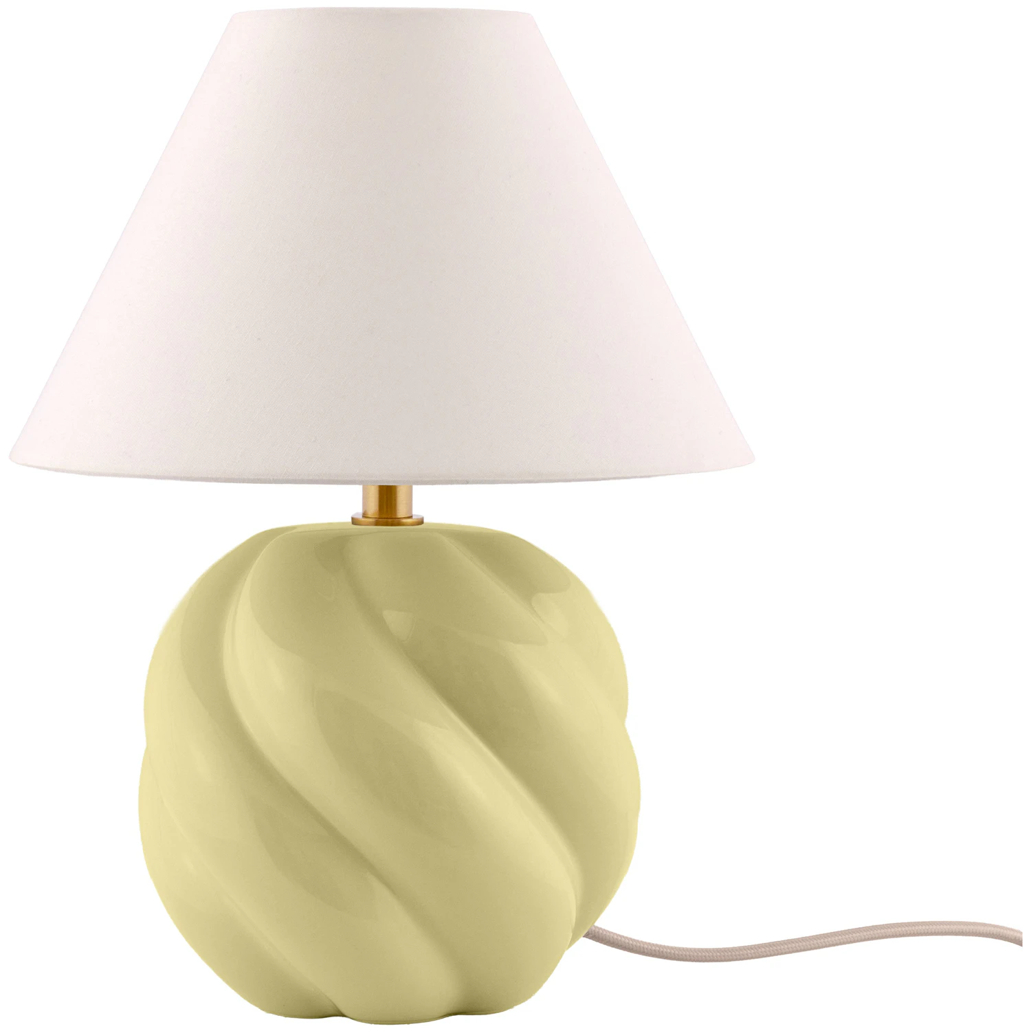 Globen Lighting Dahlia 24 Bordslampa Sm&ouml;rgul - Bordslampor Keramik Butter Yellow