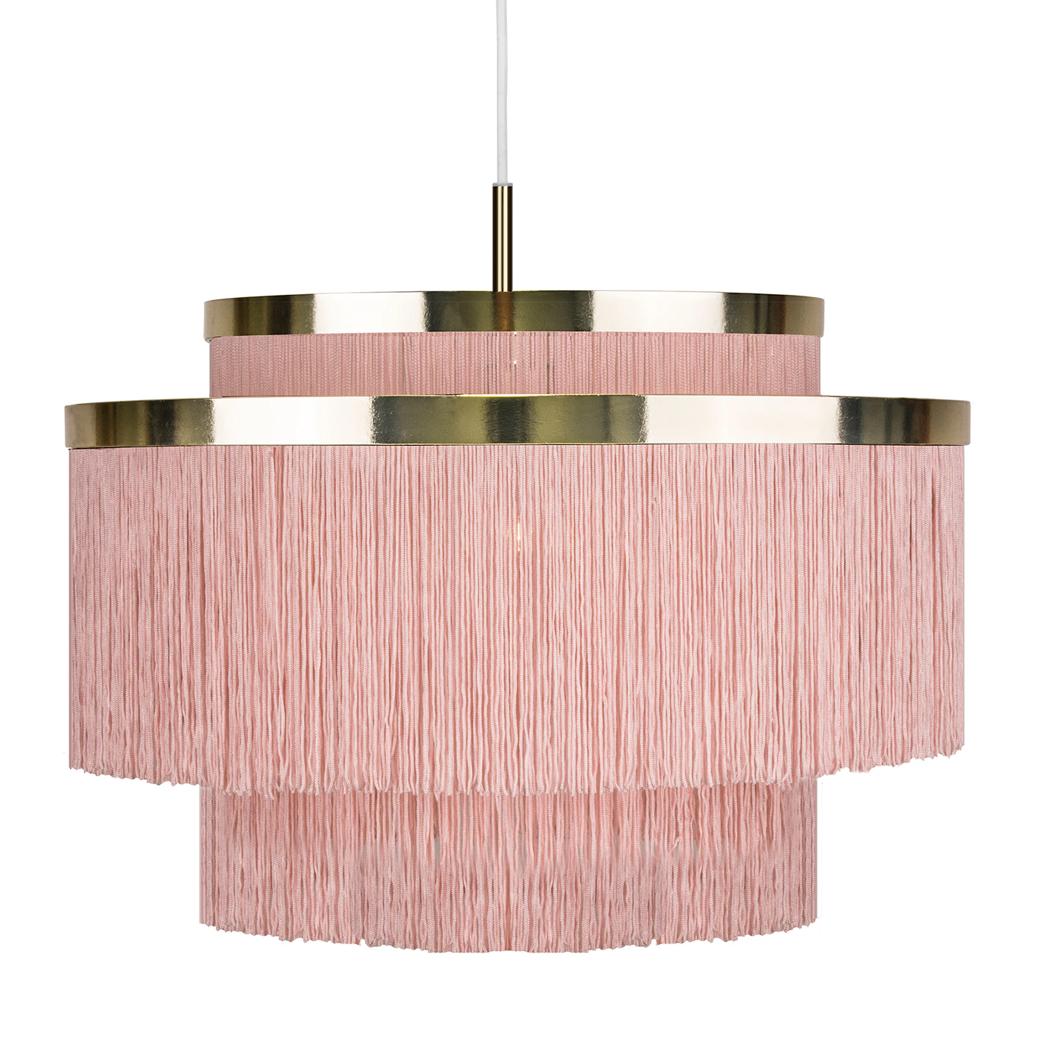 Globen Lighting Frans Pendel - Pendellampor Textil Rosa