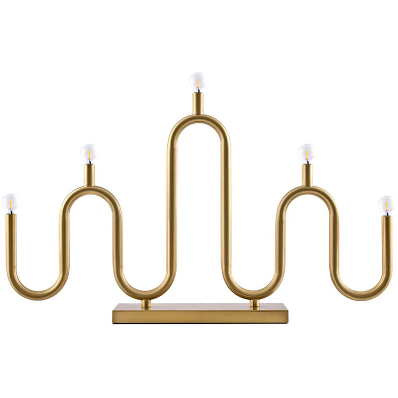 Noel 5 Ljusstake, Borstad Mässing