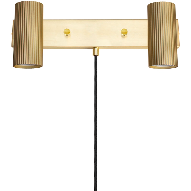 Hubble 2 Vägglampa, Borstad Mässing