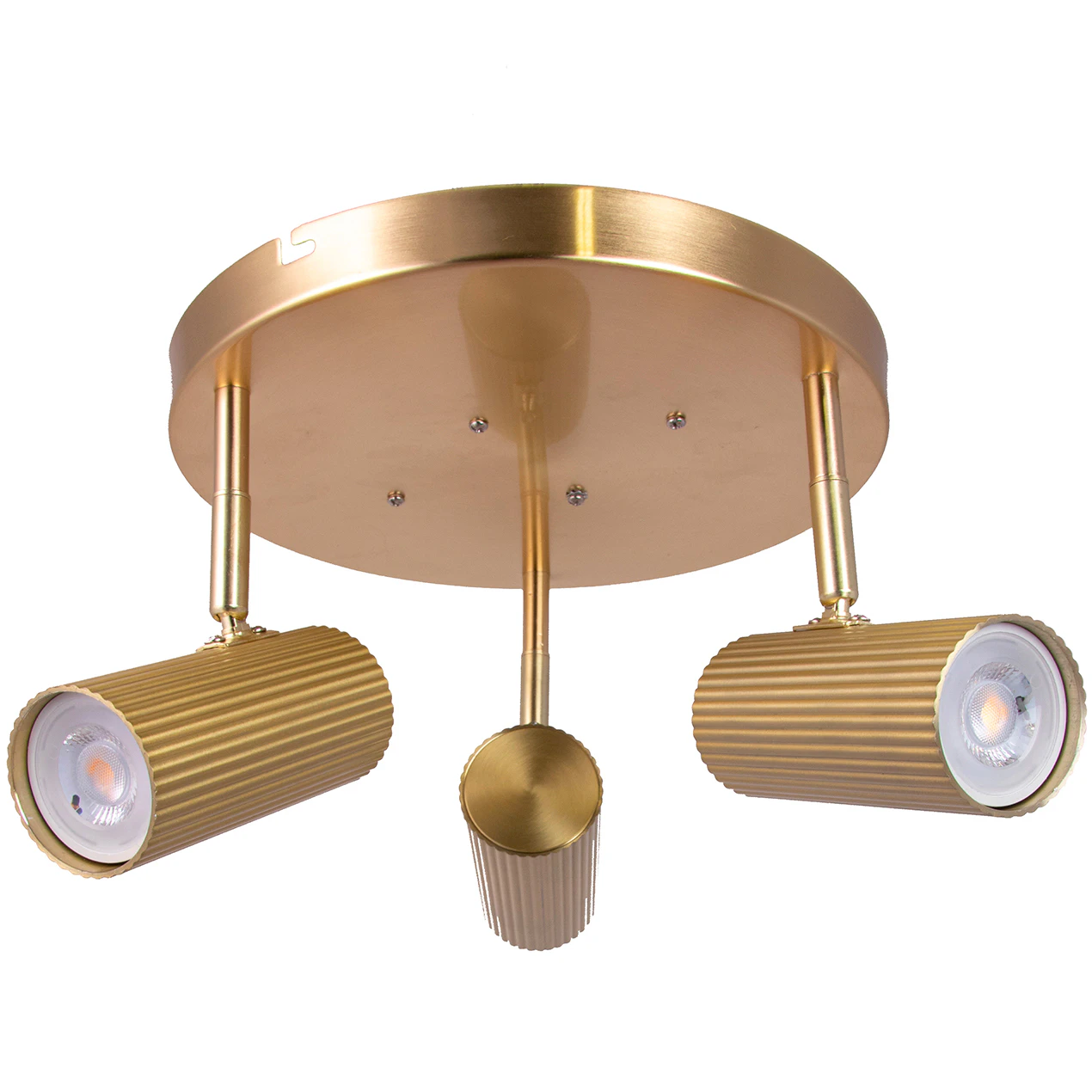 Globen Lighting Hubble 3 Plafond - Plafonder Metall Borstad M&auml;ssing