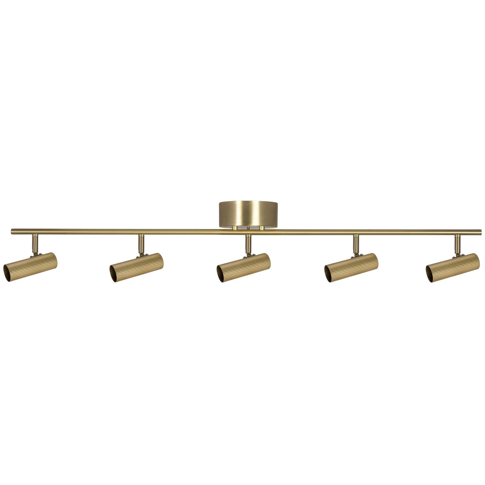 Globen Lighting Hubble 5 Long Plafond - Plafonder Metall Borstad M&auml;ssing