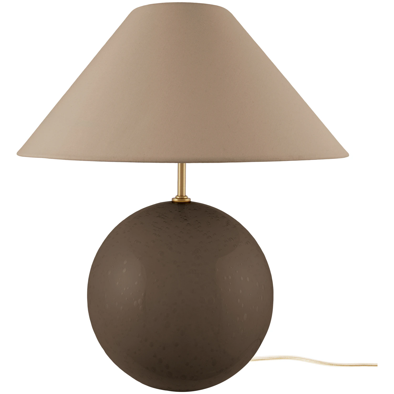 Globen Lighting Iris 45 Bordslampa Mocha - Bordslampor Glas Mocka