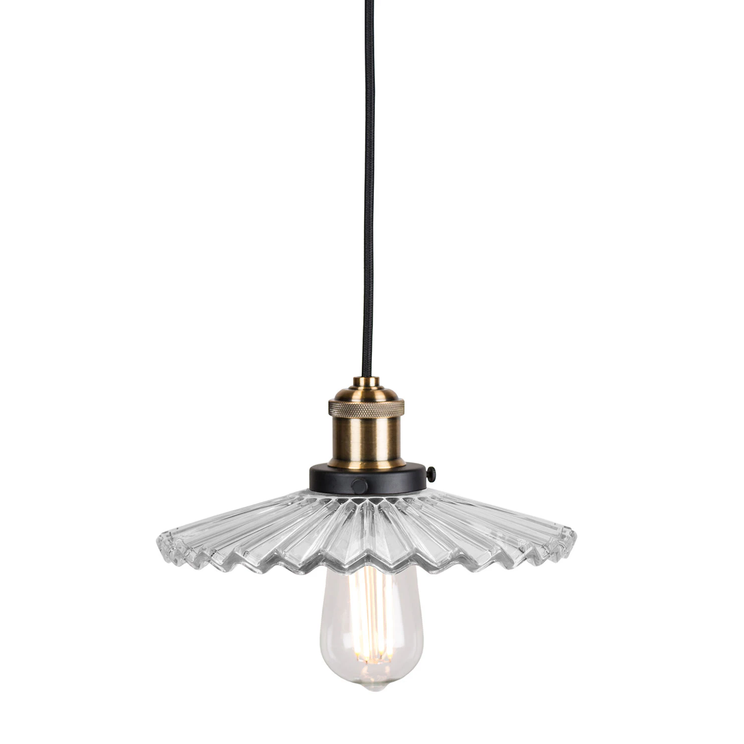 Globen Lighting Mini Cobbler Pendel - Pendellampor Glas Klar