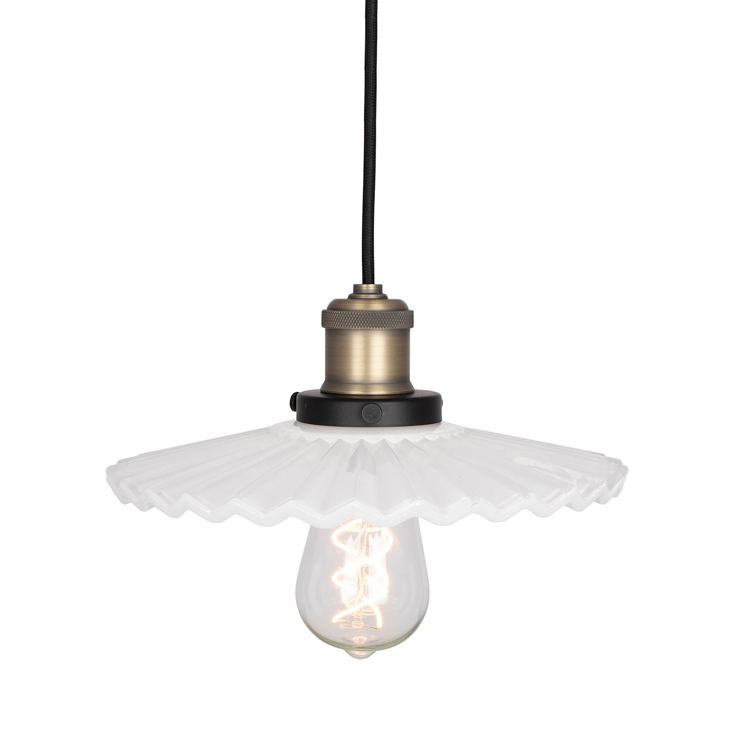 Globen Lighting Mini Cobbler Pendel - Pendellampor Glas Vit
