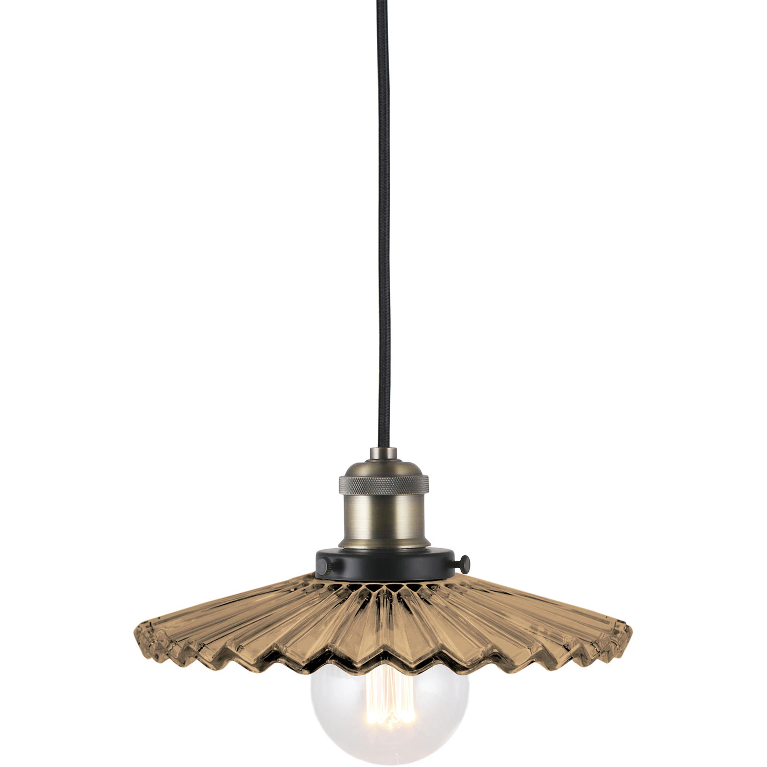 Globen Lighting Mini Cobbler Pendel - Pendellampor Glas Brun