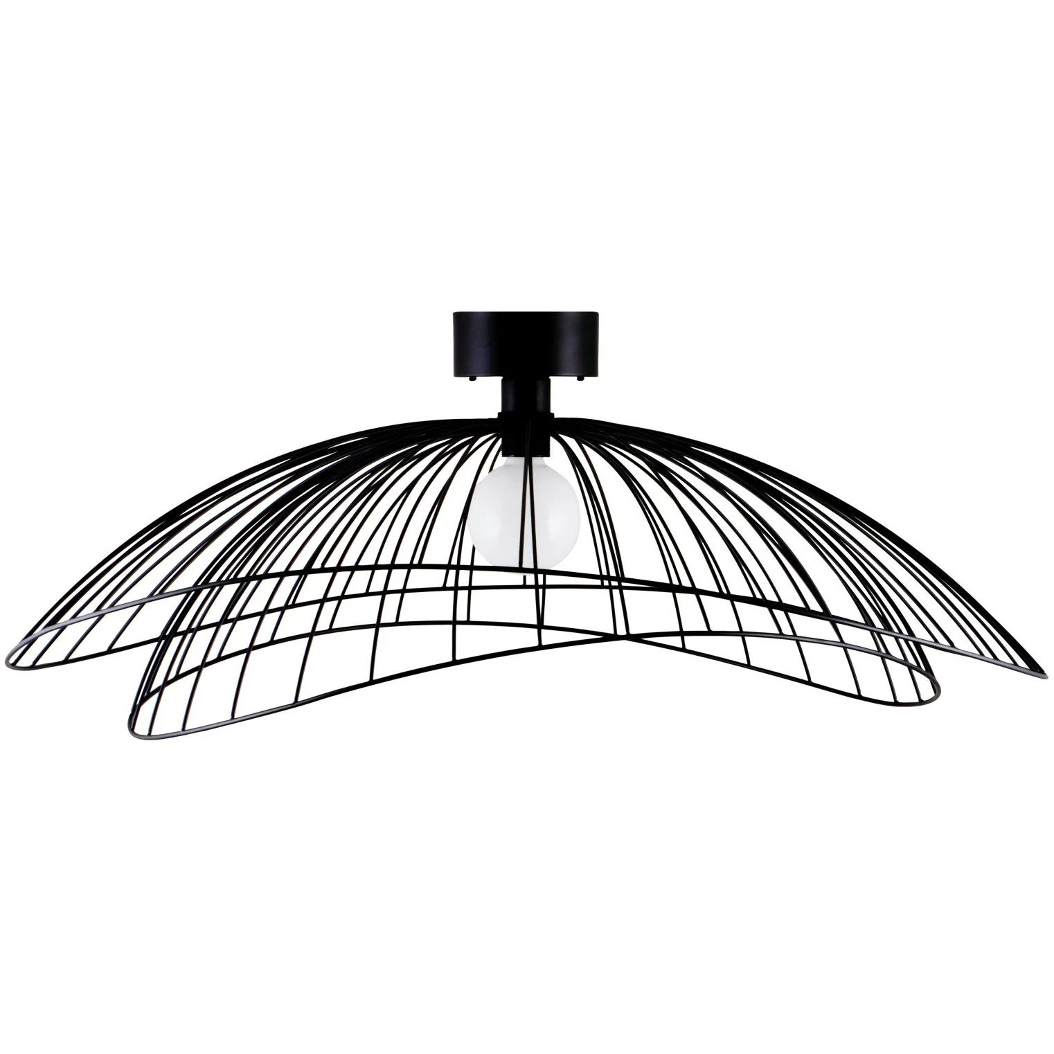 Globen Lighting Ray 85 V&auml;gg-/taklampa - Plafonder Metall Svart