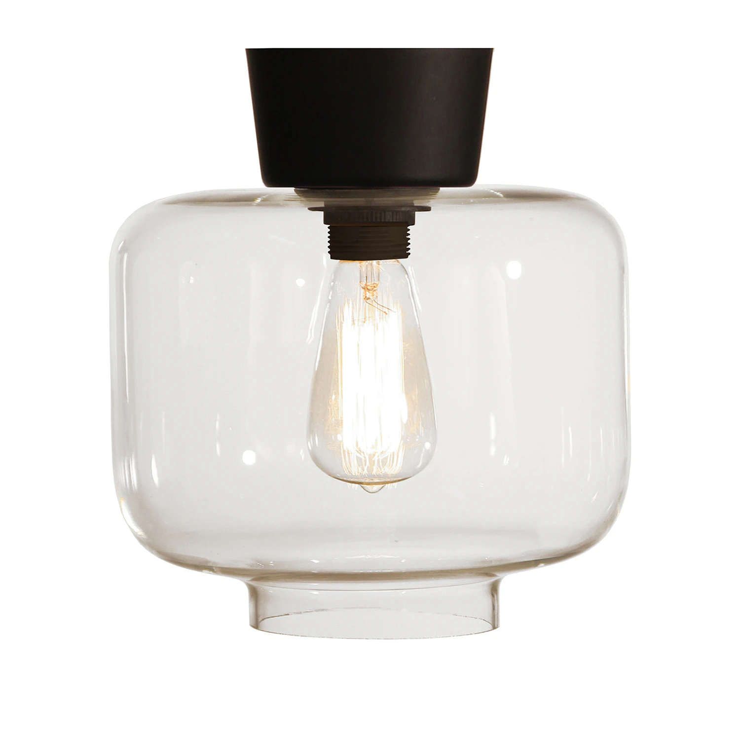 Globen Lighting Ritz Plafond Klar/ - Plafonder Glas Svart