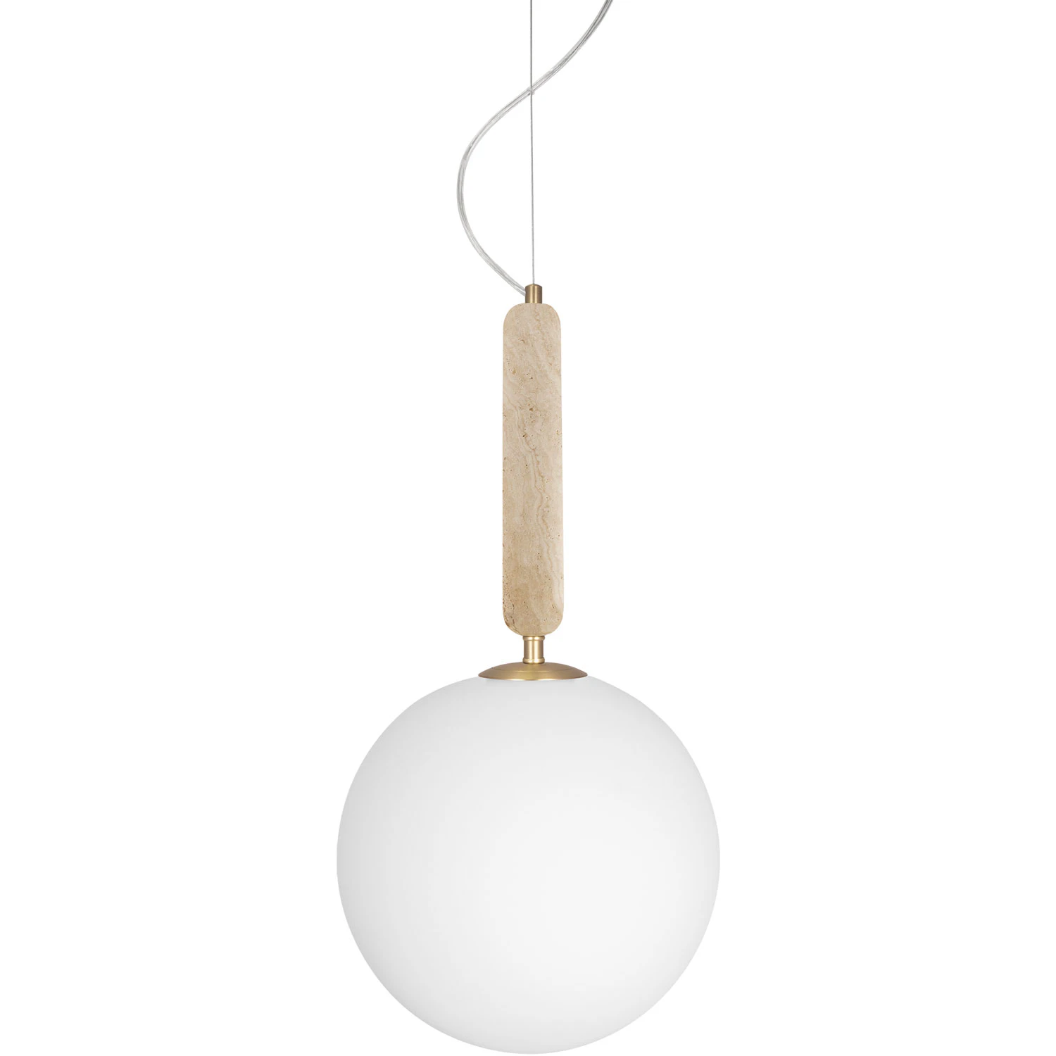 Globen Lighting Torrano 30 Pendel Travertin - Pendellampor Glas Beige