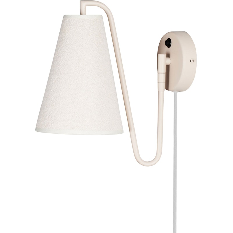 Lou Vägglampa, Vit / Beige